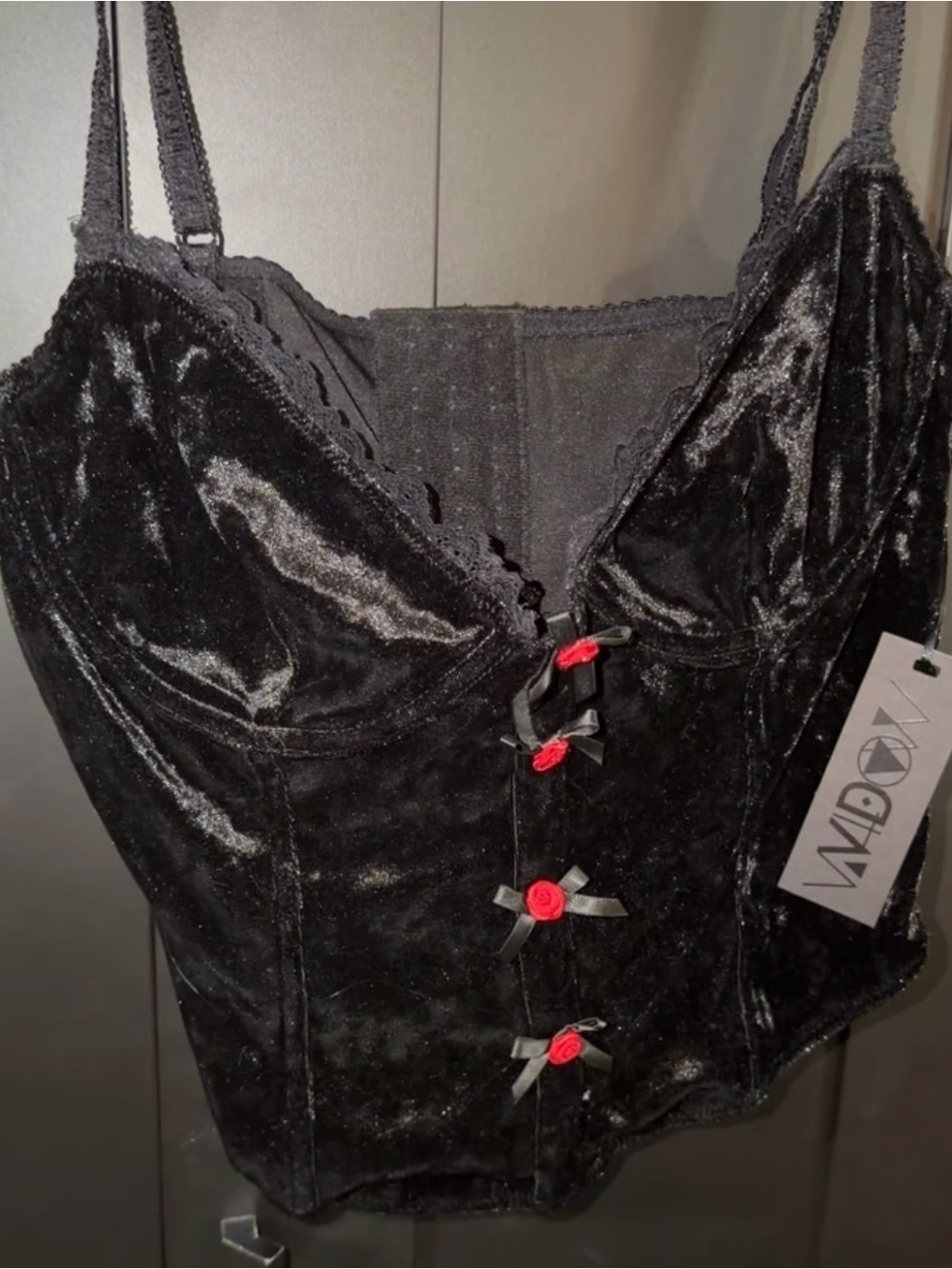 Widow vampire goth Velvet Corset